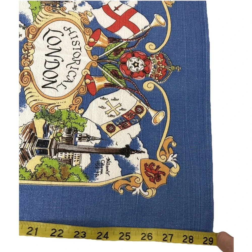 Vintage‎ Sally Jayne London Tea Towel Textiles British Made Historical